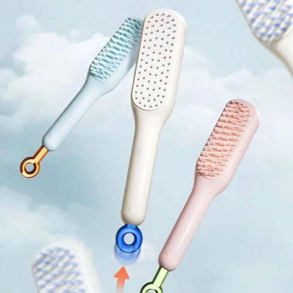 Self Cleaning Hair Comb (random Color) Your Desire