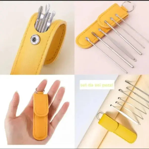 Ear Wax Cleaning Kit, 6 Pcs Ear Pick Tools Your Desire