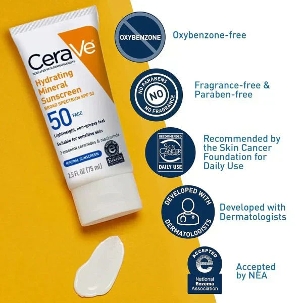 Cerave 4-in-1 Skincare Bundle: Night Cream, Sunblock, Cleanser & Serum For Radiant Skin Your Desire