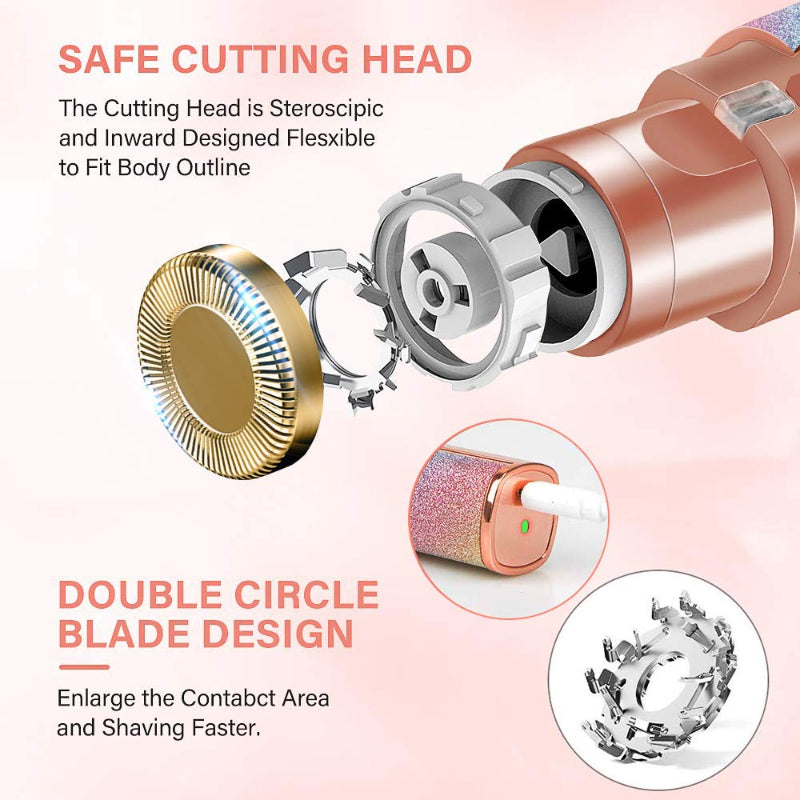2 In 1 Hair Remover Chargeable , Multi Attractive Color With Usb Charging Your Desire