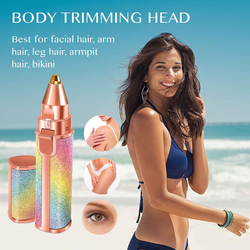 2 In 1 Hair Remover Chargeable , Multi Attractive Color With Usb Charging Your Desire
