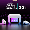 A9 Pro Earbuds Anc/enc Dauble Dark Tuch Screen Display Noise Reduction Wireless Earbuds Your Desire