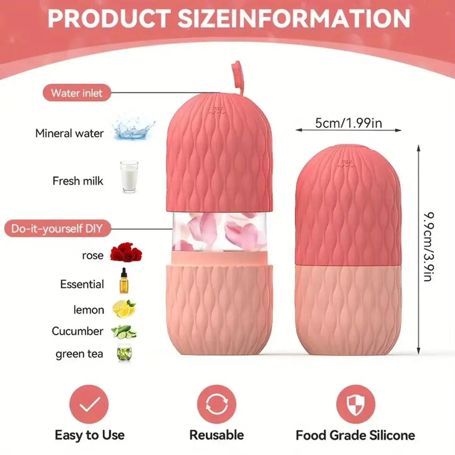 Silicone Ice Cube Facial Roller & Cleansing Scrub My Store