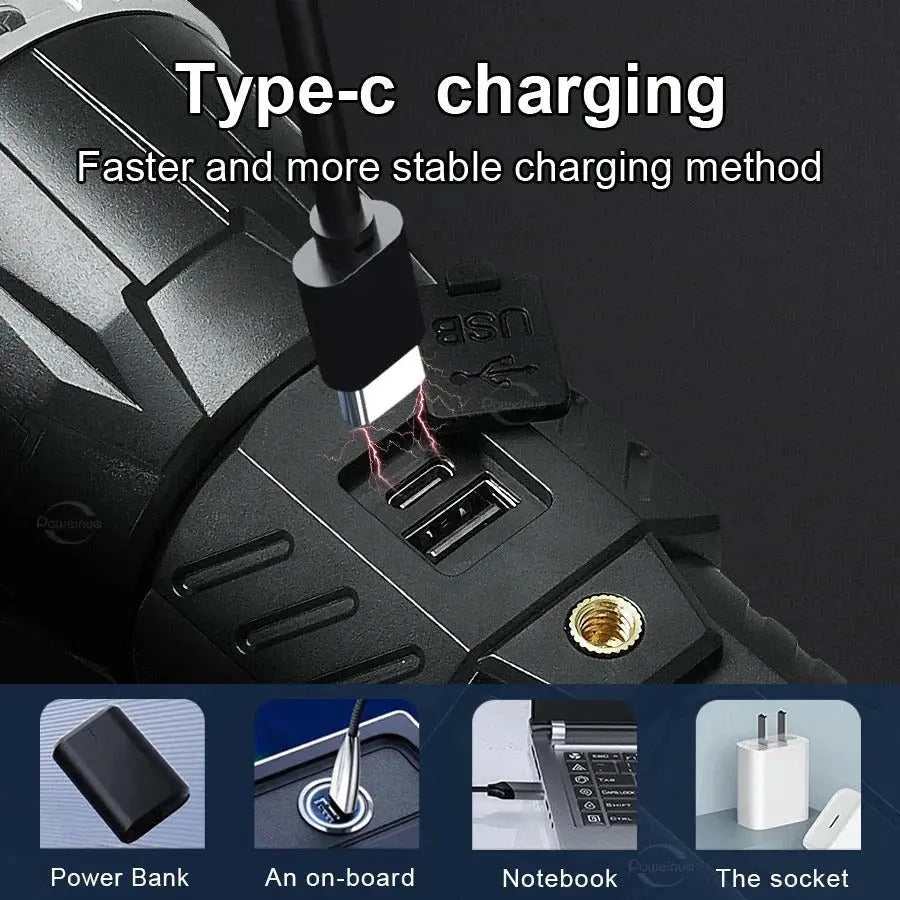 Multifunction LED Torch & Power Bank My Store