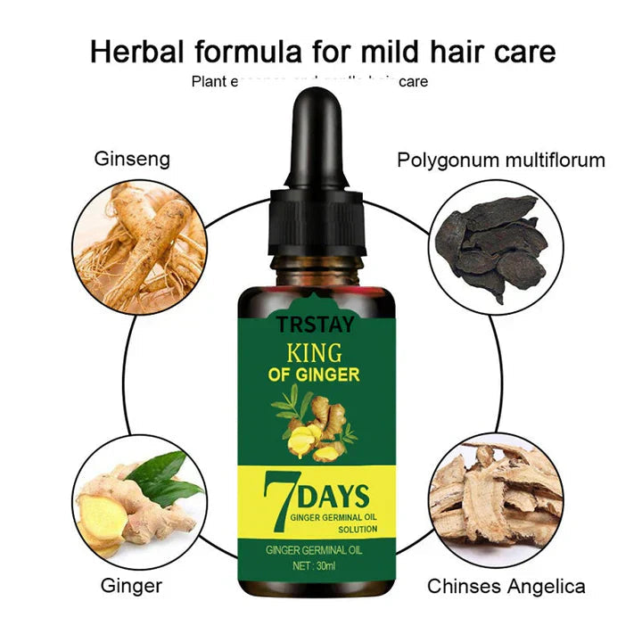 7 Day Ginger Germinal Oil Hair Nutrient Solution Your Desire