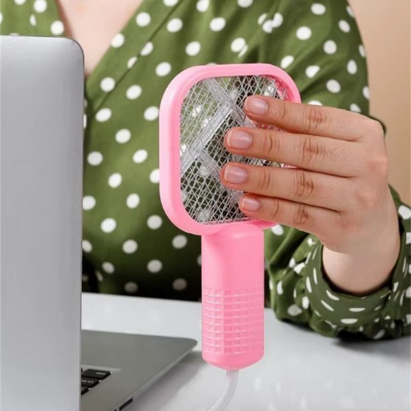 Mini USB Rechargeable Mosquito Racket with UV Light – Portable Electric Bug Zapper & Fly Swatter for Indoor/Outdoor Use, Home, Office, Travel & Camping ShoplyStore